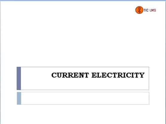 Current Electricity