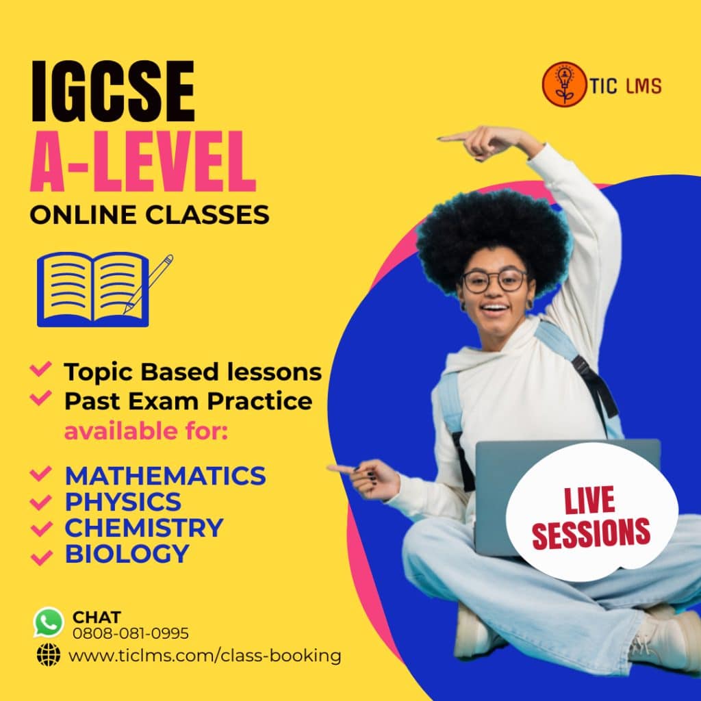 Online Classes, IGCSE, A-LEVELS, TIC LMS