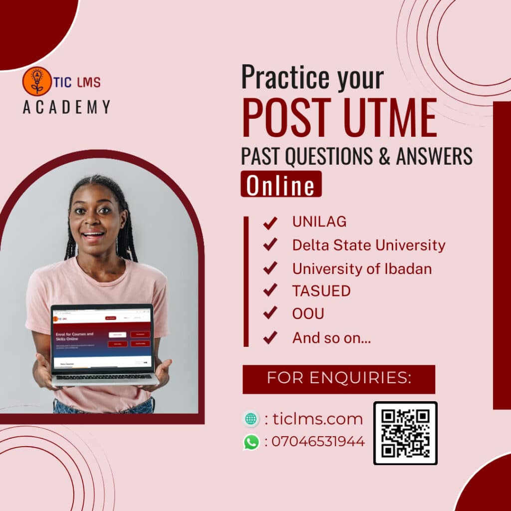 post utme past papers
